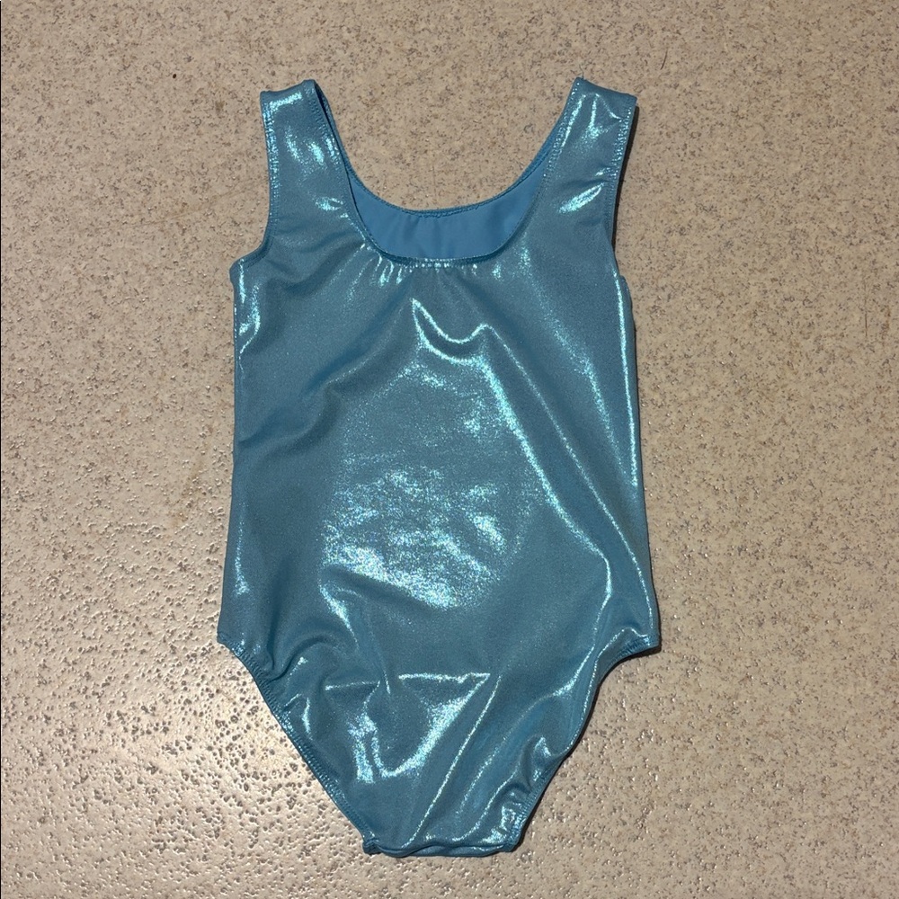 Shimmery Light Blue Kids Leotard 💫